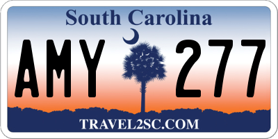 SC license plate AMY277