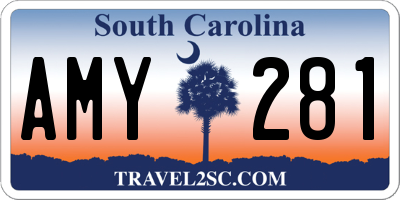 SC license plate AMY281