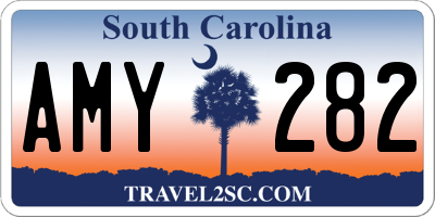 SC license plate AMY282