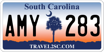 SC license plate AMY283