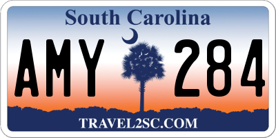 SC license plate AMY284