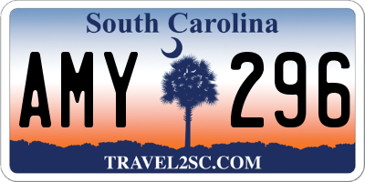SC license plate AMY296
