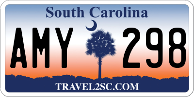 SC license plate AMY298