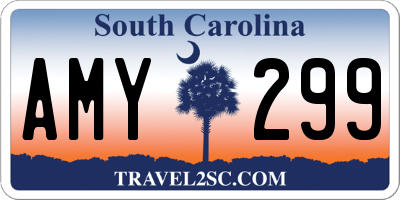 SC license plate AMY299