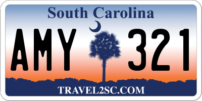 SC license plate AMY321