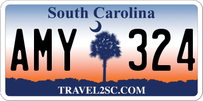 SC license plate AMY324
