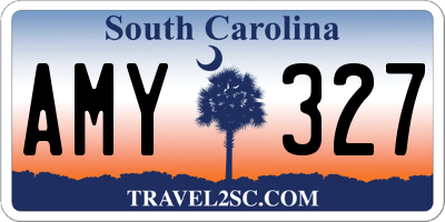 SC license plate AMY327