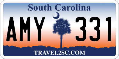 SC license plate AMY331