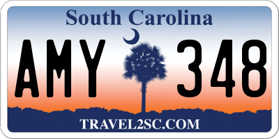 SC license plate AMY348