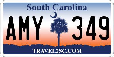 SC license plate AMY349