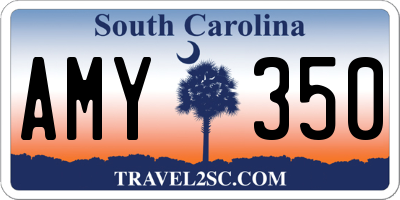 SC license plate AMY350