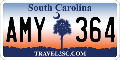 SC license plate AMY364