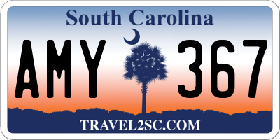 SC license plate AMY367