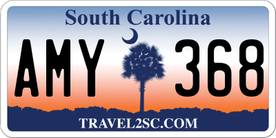 SC license plate AMY368