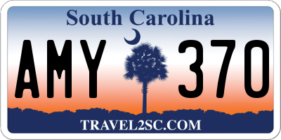 SC license plate AMY370