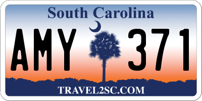 SC license plate AMY371