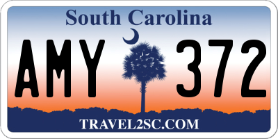 SC license plate AMY372