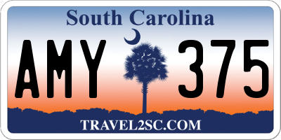 SC license plate AMY375