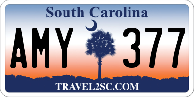 SC license plate AMY377