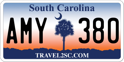 SC license plate AMY380