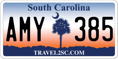 SC license plate AMY385