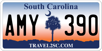 SC license plate AMY390
