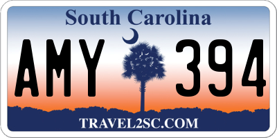 SC license plate AMY394