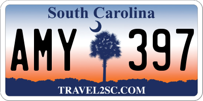 SC license plate AMY397
