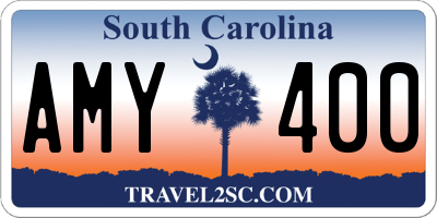 SC license plate AMY400