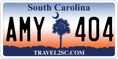 SC license plate AMY404