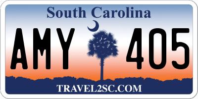 SC license plate AMY405