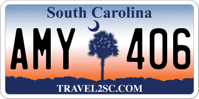 SC license plate AMY406