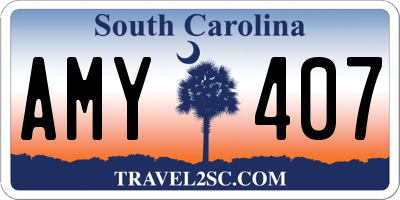 SC license plate AMY407