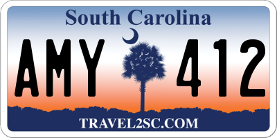 SC license plate AMY412