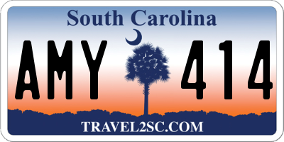 SC license plate AMY414