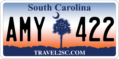 SC license plate AMY422