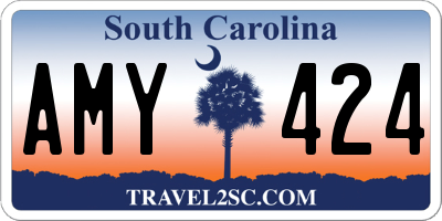 SC license plate AMY424