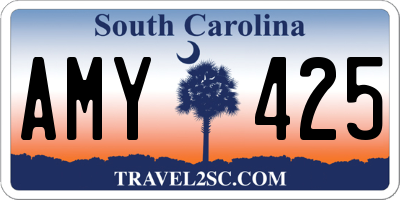 SC license plate AMY425