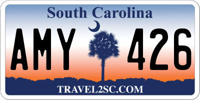 SC license plate AMY426