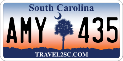 SC license plate AMY435