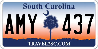 SC license plate AMY437