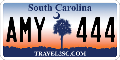 SC license plate AMY444