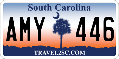 SC license plate AMY446
