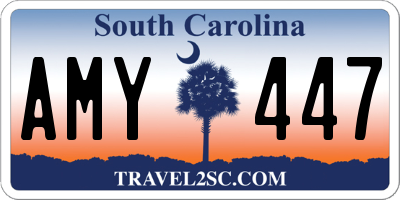 SC license plate AMY447