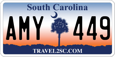 SC license plate AMY449