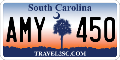 SC license plate AMY450