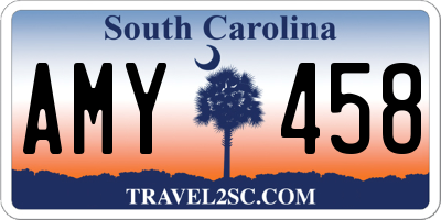 SC license plate AMY458