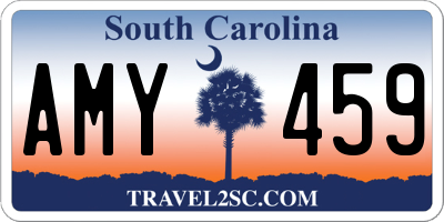 SC license plate AMY459