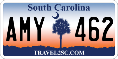 SC license plate AMY462