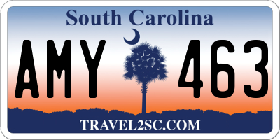 SC license plate AMY463
